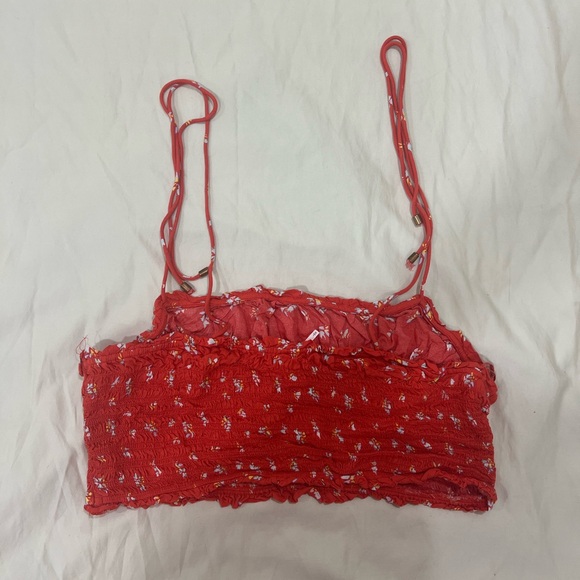 Free People Cherry Hearts Kaia Set Red Orange Large - Picture 8 of 9